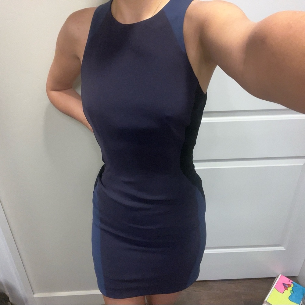 Rag and bone great condition bodycon dress navy and black